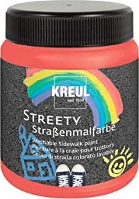 Kreul Streety Straßenmalfarbe, ringelsockenrot, 200ml