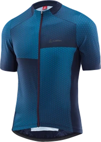 Löffler Flux Hotbond RF Full-Zip Trikot kurzarm dark blue (Herren)