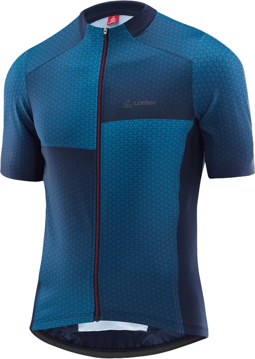 Löffler Flux Hotbond RF Full-Zip Trikot kurzarm dark blue (Herren)