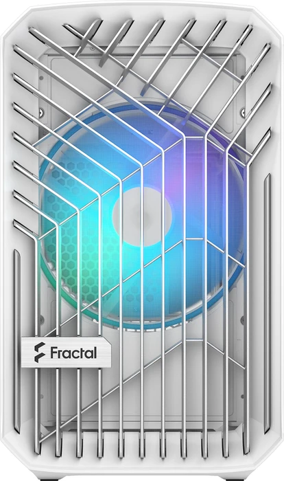Fractal Design Torrent Nano White RGB TG Clear Tint, Glasfenster, Mini-ITX