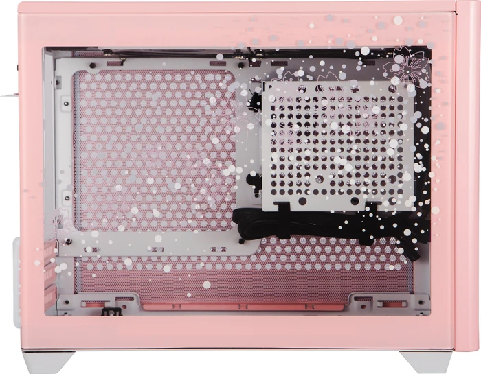 Cooler Master MasterBox NR200P Sakura Limited Edition, rosa, Glasfenster, Mini-ITX