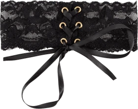 Cottelli Collection Black Lace Choker Halsband