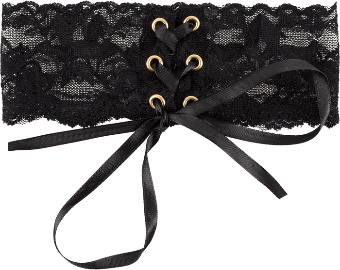 Cottelli Collection Black Lace Choker Halsband