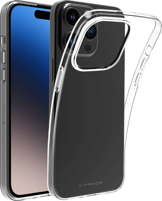 Vivanco Super Slim Cover für Apple iPhone 15 Pro transparent