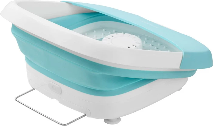 Medisana FS 886 Faltbares Fußsprudelbad Massagegerät weiß/blau