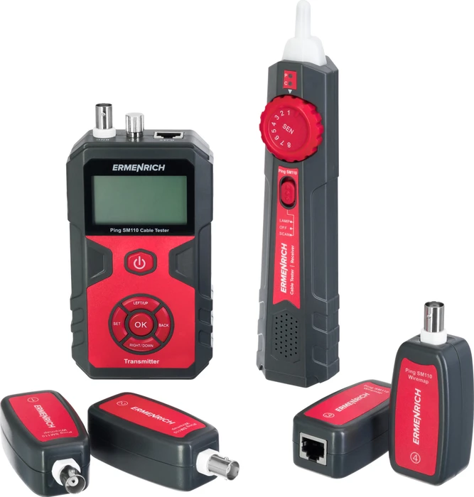 Ermenrich by Levenhuk Ping SM110 Network Cable Tester Kit, Kabel- und Netzwerktester Kit