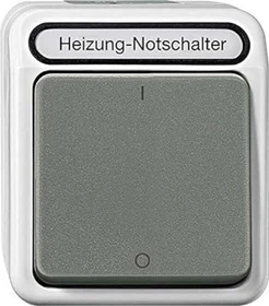Merten Aquastar Heizungs-Notschalter, lichtgrau