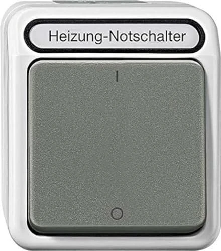 Merten Aquastar Heizungs-Notschalter, lichtgrau