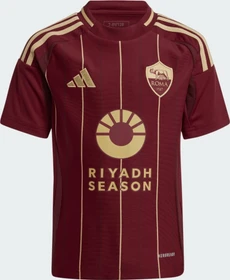 adidas AS Rom 2024/2025 Heimtrikot team coll burgundy 2 (Junior)