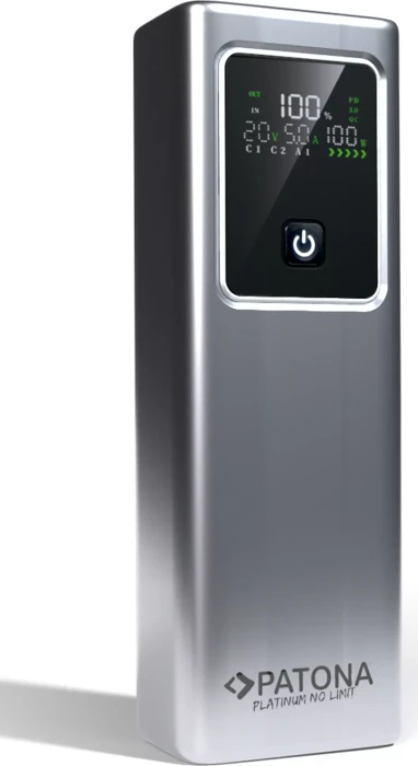 Patona Platinum Powerbank Luxury One PD100W 20000mAh grau