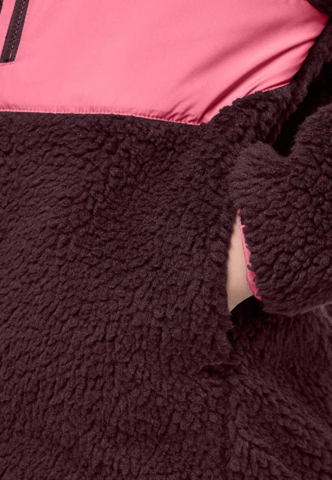 Jack Wolfskin Ice Curl Hood Jacke boysenberry/pink (Junior)