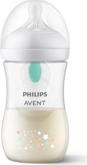 Philips Avent SCY673/82 Natural Response Airfree Trinkflasche, 1+M, 260ml, sterne