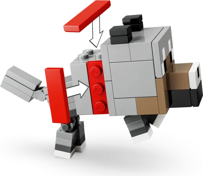 LEGO Minecraft - Angriff des Hühnerreiters in der Wüste