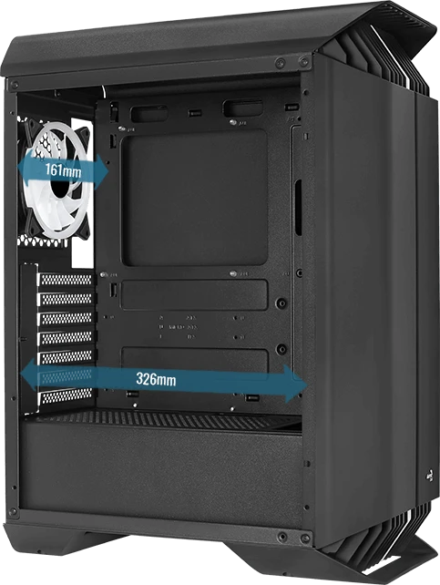 AeroCool Gladiator Duo, Glasfenster