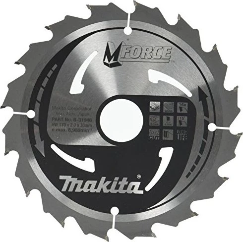 Makita M-Force Kreissägeblatt 16Z, 170x2x30mm, 1 Stück