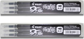 Pilot FriXion Clicker BLS-FR5-S3-B Tintenrollermine 0.3mm schwarz, 3er-Pack