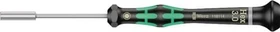 Wera Kraftform Micro 2069 Elektroniker Außensechskant Schraubendreher, 3x60mm