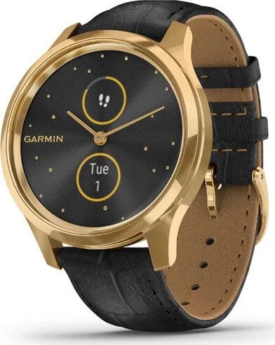 Garmin vivomove Luxe Aktivitäts-Tracker black embossed/24k gold