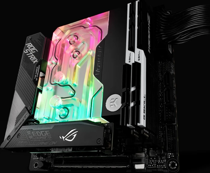 EK Water Blocks Quantum Line EK-Quantum Momentum² ASUS ROG Strix X570-I Gaming D-RGB Monoblock, Nickel, Acryl