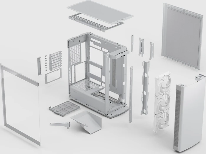 Fractal Design Define One Light TG Clear Tint, Glasfenster, schallgedämmt