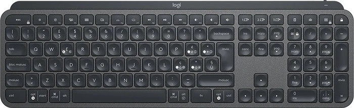 Logitech MX Keys, schwarz, USB/Bluetooth, IT