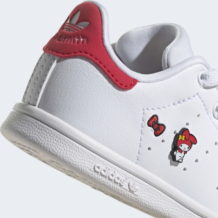 adidas Stan Smith cloud white/core black/vivid red (Junior)