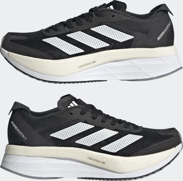 adidas Adizero Boston 11 core black/cloud white/grey three (Damen)