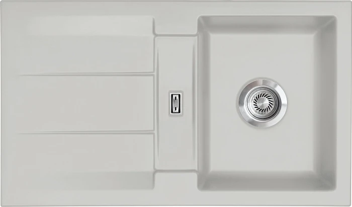 systemceram Genea 87 F Einbau Becken reversibel alu