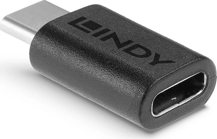 Lindy USB C-Adapter, USB-C 3.2 [Stecker] auf USB-C 3.2 [Buchse]