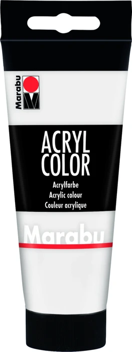 Marabu Acryl Color Acrylfarbe, weiß, 100ml