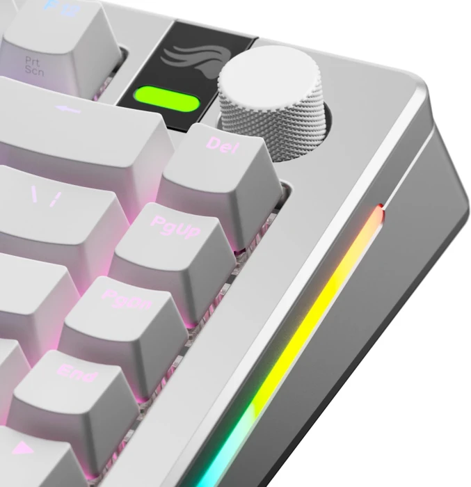 Glorious Gaming Rotary Knob für GMMK 3 PRO Tastatur und GMMK Numpads, Aluminium, Matte White, weiß, 1 Taste