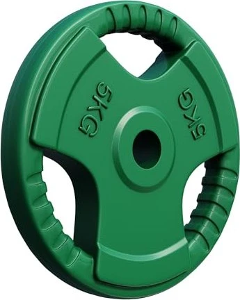 Gorilla Sports Olympia Gummi Gripper 30/31mm Hantelscheibe 5kg