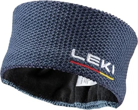 Leki Wool Stirnband dark denim/white/poppy red