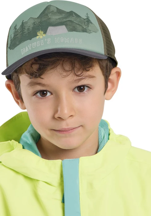 Jack Wolfskin Animal Mesh Kappe print green zinnia (Junior)