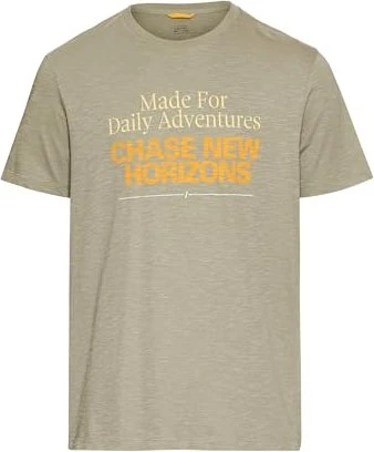 Camel Active Print Organic Cotton T-Shirt kurzarm hellgrün (Herren)