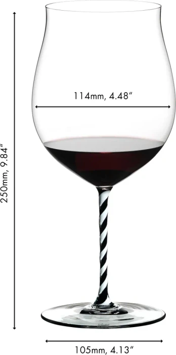 Riedel Fatto A Mano Burgunder Grand Cru - Schwarz & Weiß