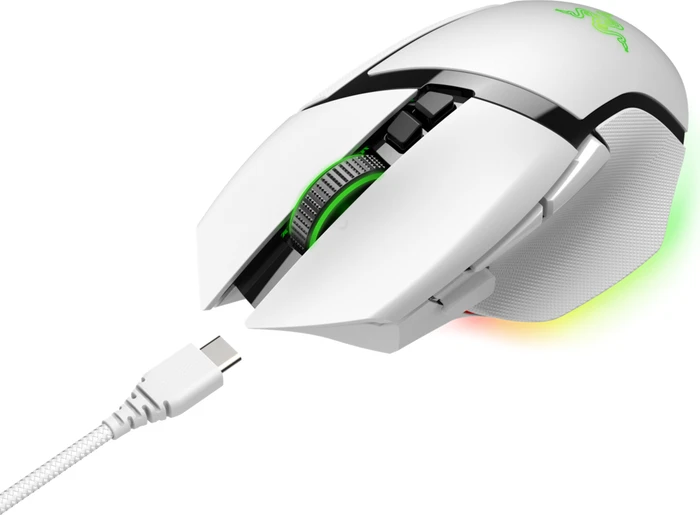 Razer Basilisk V3 Pro Mercury White, USB/Bluetooth