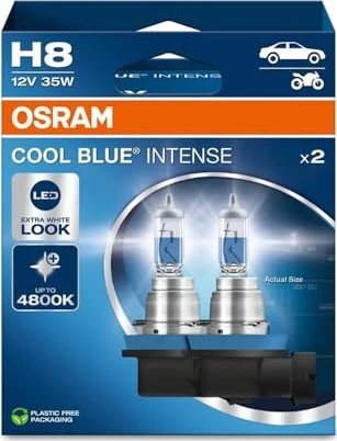 Osram Cool Blue Intense (Next Gen) H8 35W, 2er-Pack Box