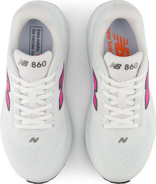 New Balance Fresh Foam X 860v15 white/pink heat/glint blue (Damen)
