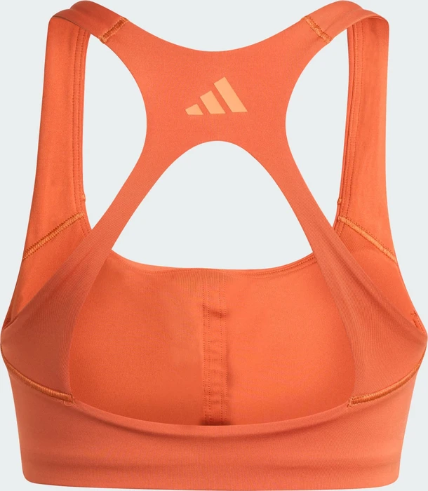 adidas Optime Workout 3-Streifen Medium-Support Sport-BH fox orange (Damen)
