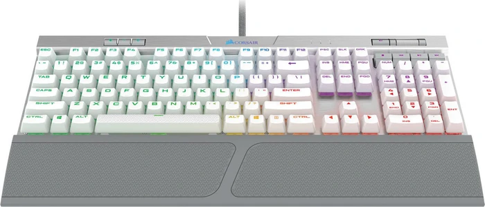 Corsair Gaming K70 RGB MK.2 SE, PBT, MX SPEED RGB Silver, USB, US