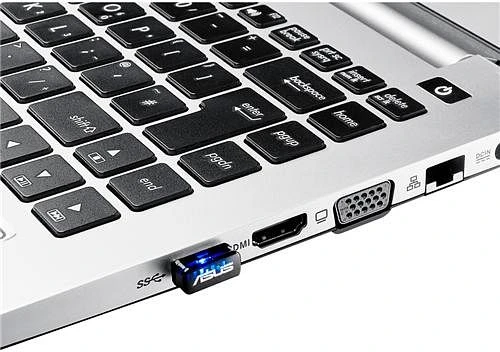 ASUS USB-N10 NANO, 2.4GHz WLAN, USB 2.0