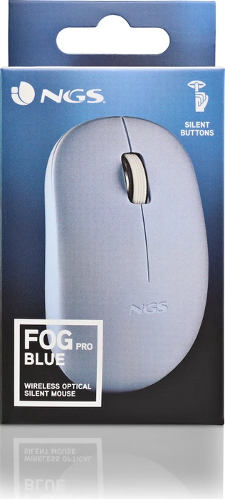 NGS Fog Pro Silent Wireless Mouse blau, USB