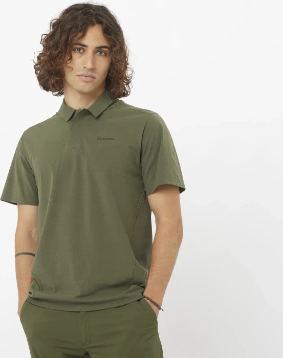Salomon Trackline Poloshirt kurzarm grape leaf (Herren)