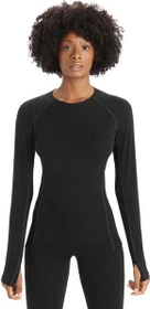 Icebreaker BodyfitZONE 150 Zone Crewe Funktionsshirt langarm schwarz (Damen)
