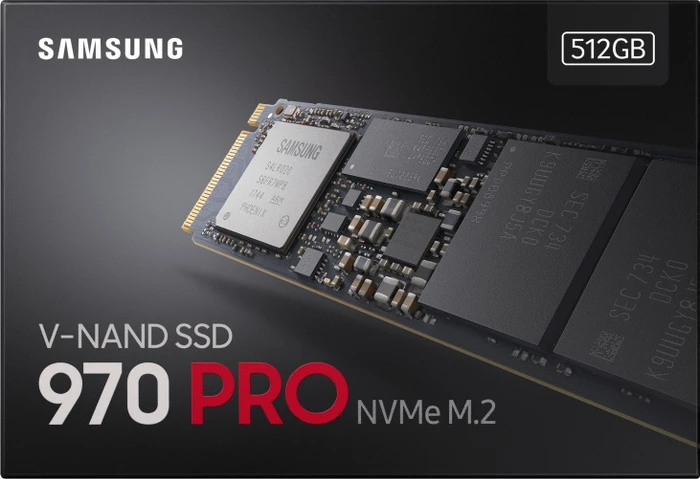 Samsung SSD 970 PRO 512GB, 512B, M.2 2280 / M-Key / PCIe 3.0 x4