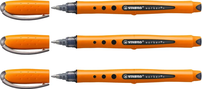 schwarz/orange, 3er-Pack