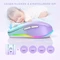 Seenda Rechargeable Wireless RGB Mouse mit Jiggler-Funktion, hellgrün/violett, USB Vorschaubild