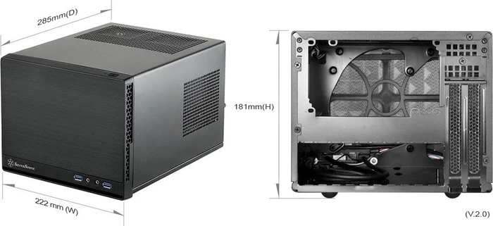 SilverStone Sugo SG13B-Q, schwarz, Mini-ITX