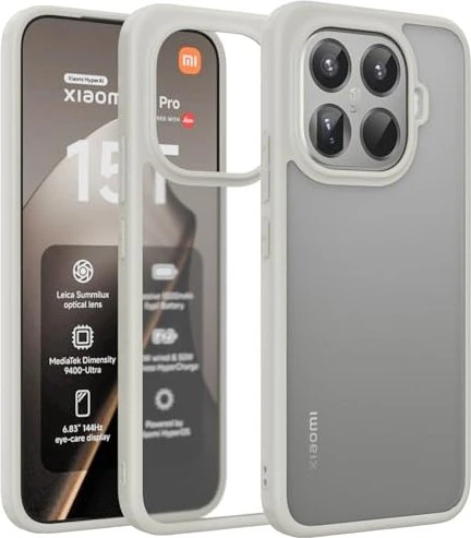 Zhmecocase Hülle für Xiaomi 15T Pro transparent/grau